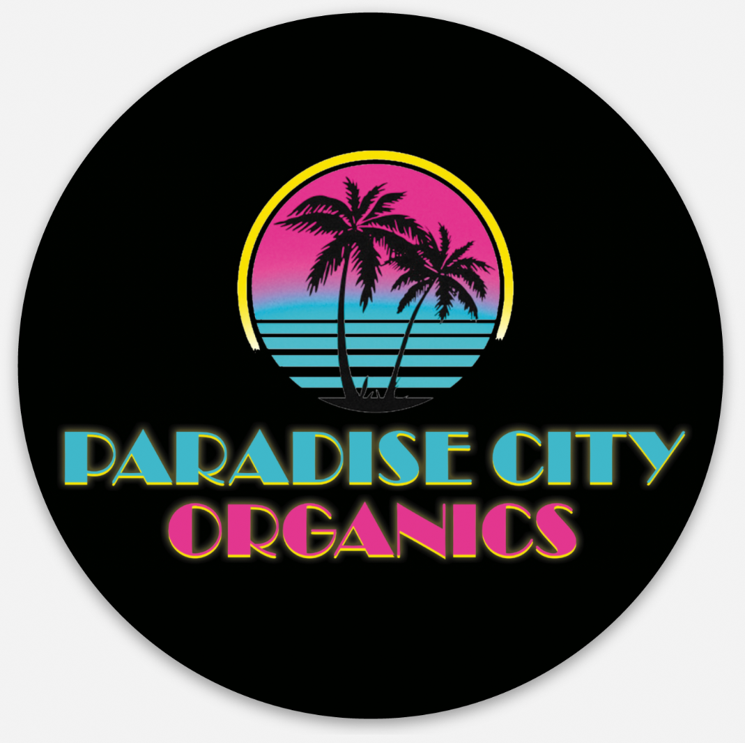 Paradise City Organics Circle Sticker 3" Round